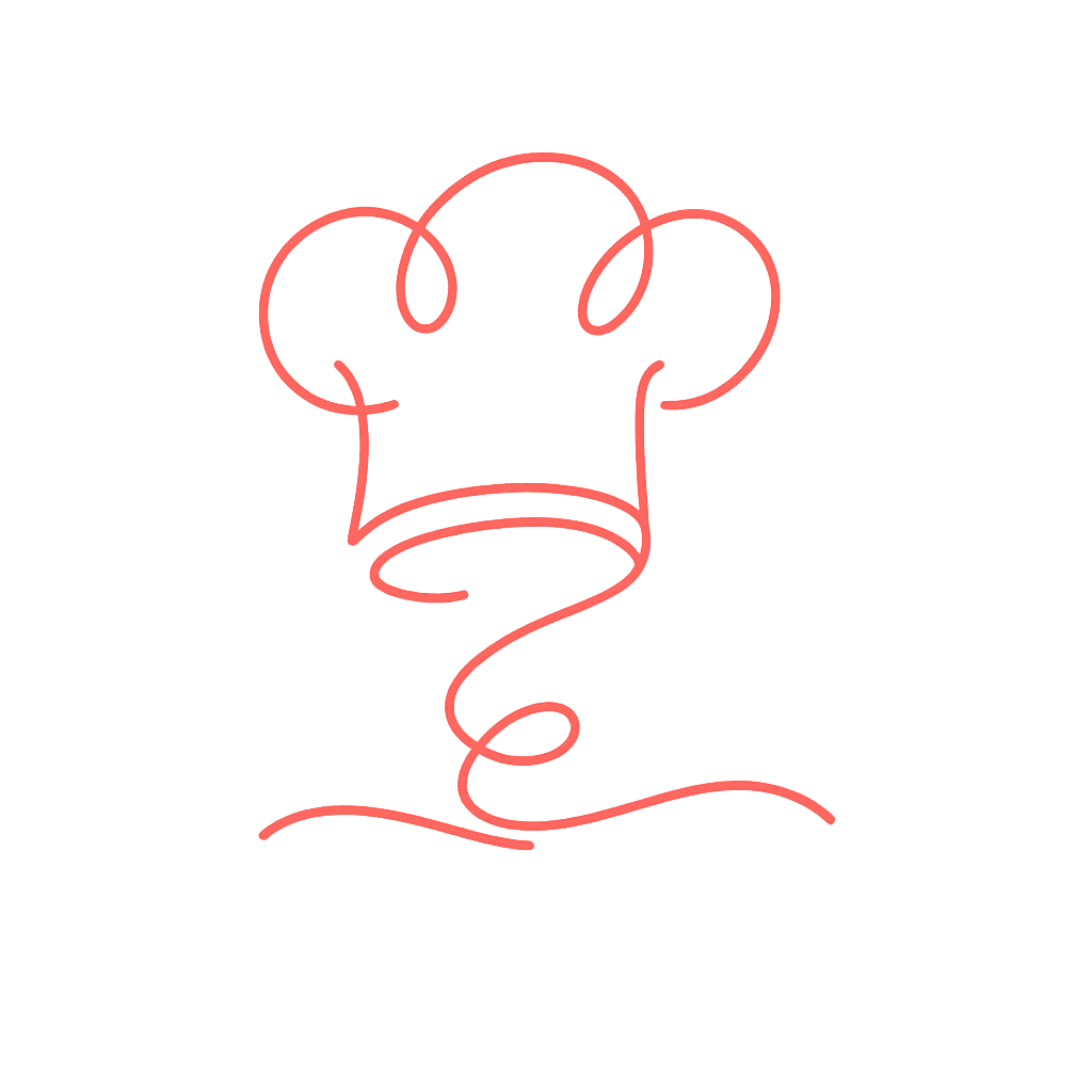 Chef line-art logo
